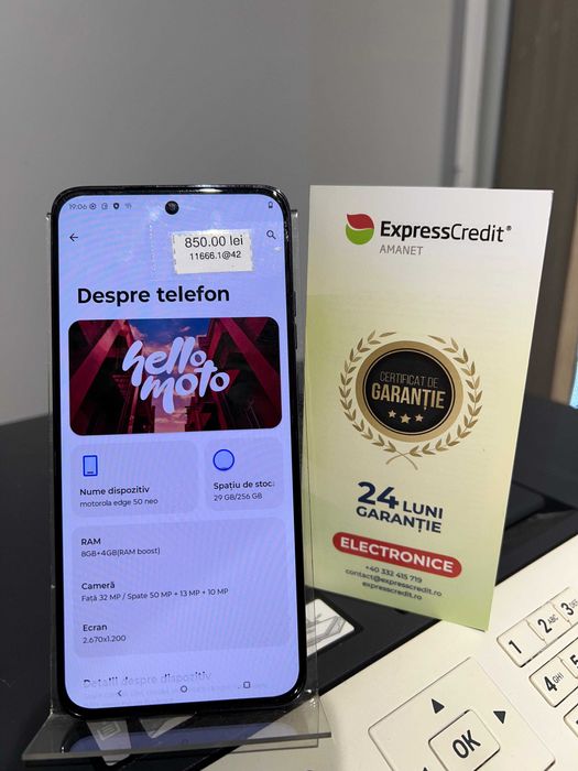 (ag42) Telefon Motorola Edge 50 NEO *2 ANI GARANTIE* b11666