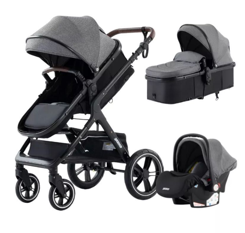 NOU Carucior bebe 3 in 1 bebelus landou copii pliabil smart + CADOU