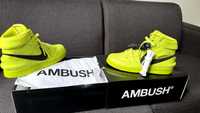 Vand Nike DUNK high "AMBUSH - Flash Lime"