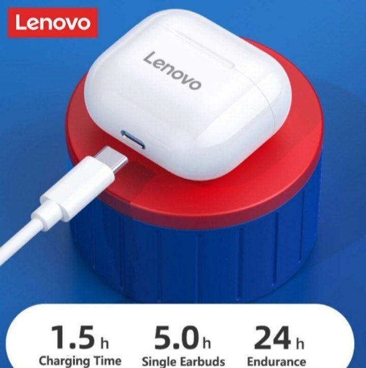 Беспроводные наушники Lenovo LP40, TWS, Bluetooth 5,0, бас, сенсорное