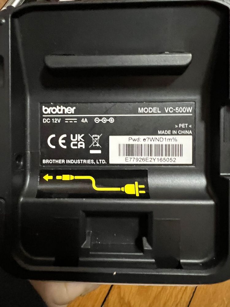 Imprimanta etichete Brother VC 500W -noua, lipsa acumulator