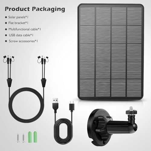 Нови 2 броя Соларен Панел за Ловна Камера 6V/12V IP66 4000mAh батерия
