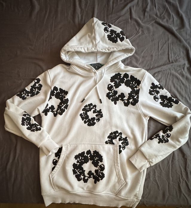 Denim Tears White Мъжки екип комплект горнище с долница