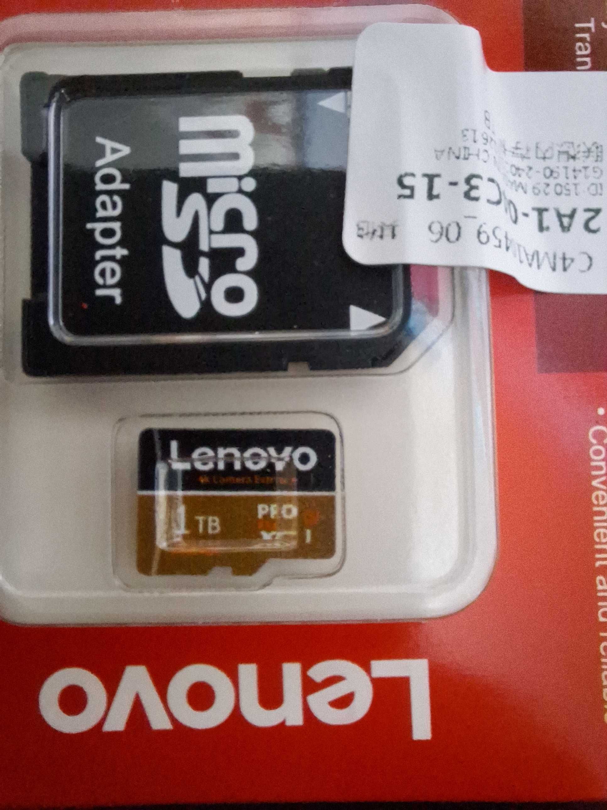 Card MicroSD Lenovo 1 TB 4K Camera Extreme Sigilat