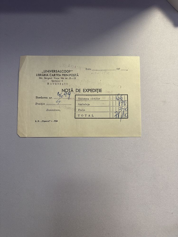 ULTRA RAR Istoria Literaturii Romane 1973 cu NOTA DE EXPEDITIE