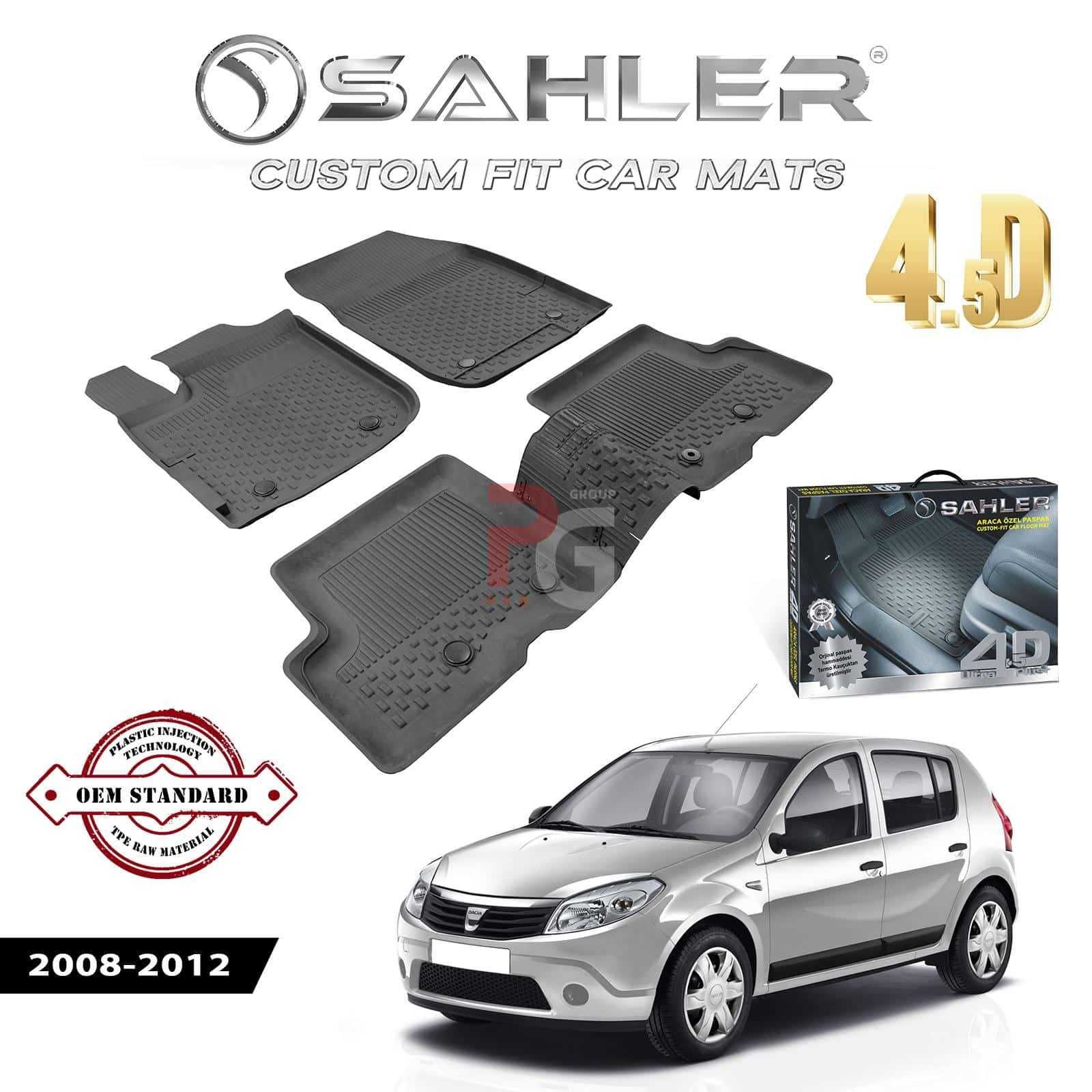 Гумени стелки за Dacia Sandero / Дачия Сандеро / 2008-2012
