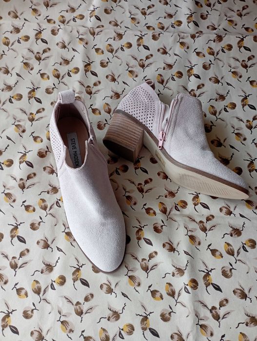 Млечно-розови Steve Madden от естествен велур, №38