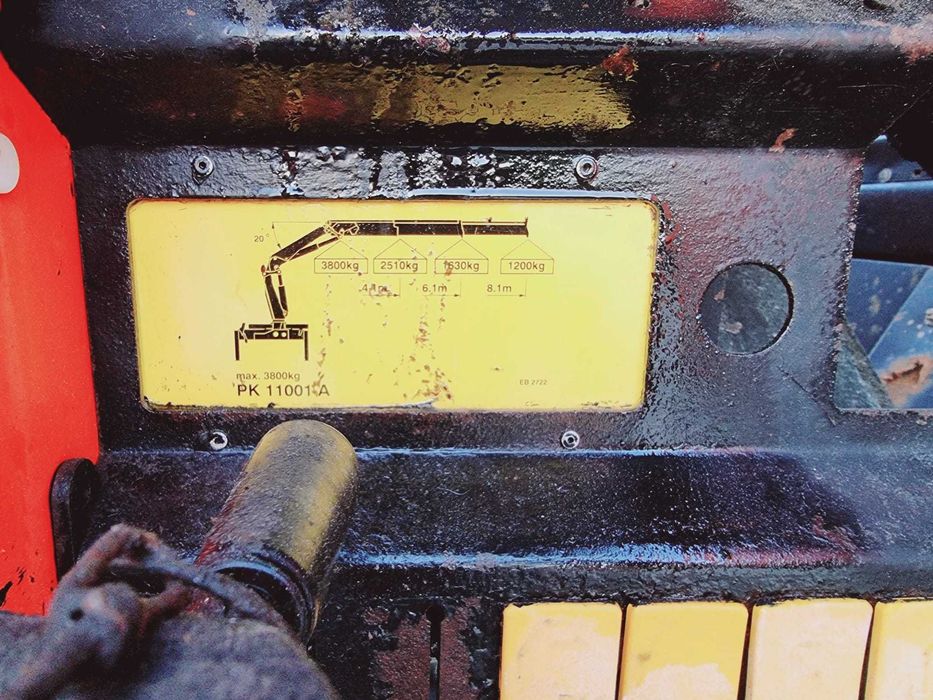 MAN Silent 19.403 bascula  19 tone macara Palfinger PK11001 A