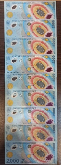 Bancnote eclipsă cap serii consecutive