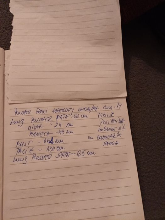 Pulover Superdray de femei marimea M negru cu dungi Roz ticlam