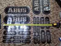 Sticker, decal, ABUS, pentru tuning auto-moto, Black Reflective