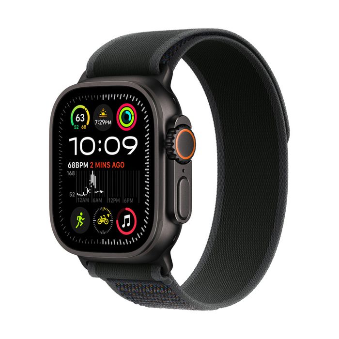 НОВ! Apple Watch Ultra 2 49mm Black Tit Black Trail Loop ГАРАНЦИЯ!