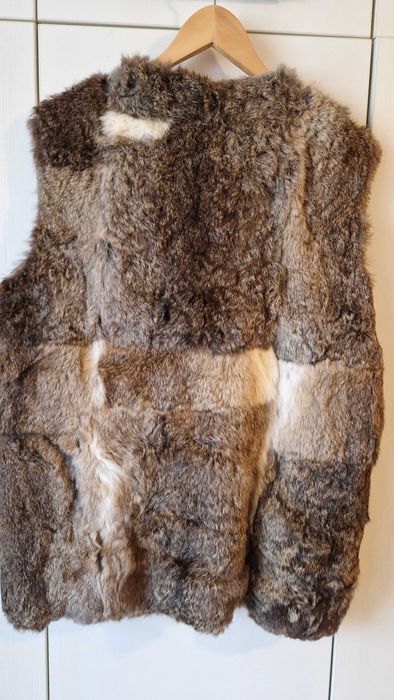 Двулицево елече от естествена кожа/косъм