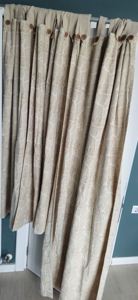 Плътни пердета в бежов цвят 3 броя, H&M Home, Ikea