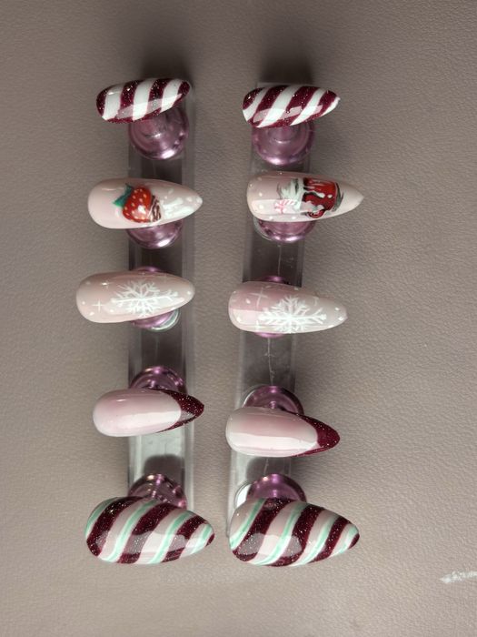 Press on изкуствени нокти Коледни