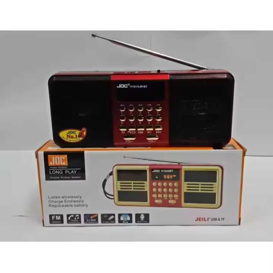 Преносимо FM Радио JOC с Bluetooth, слот microSD, USB с два говорителя