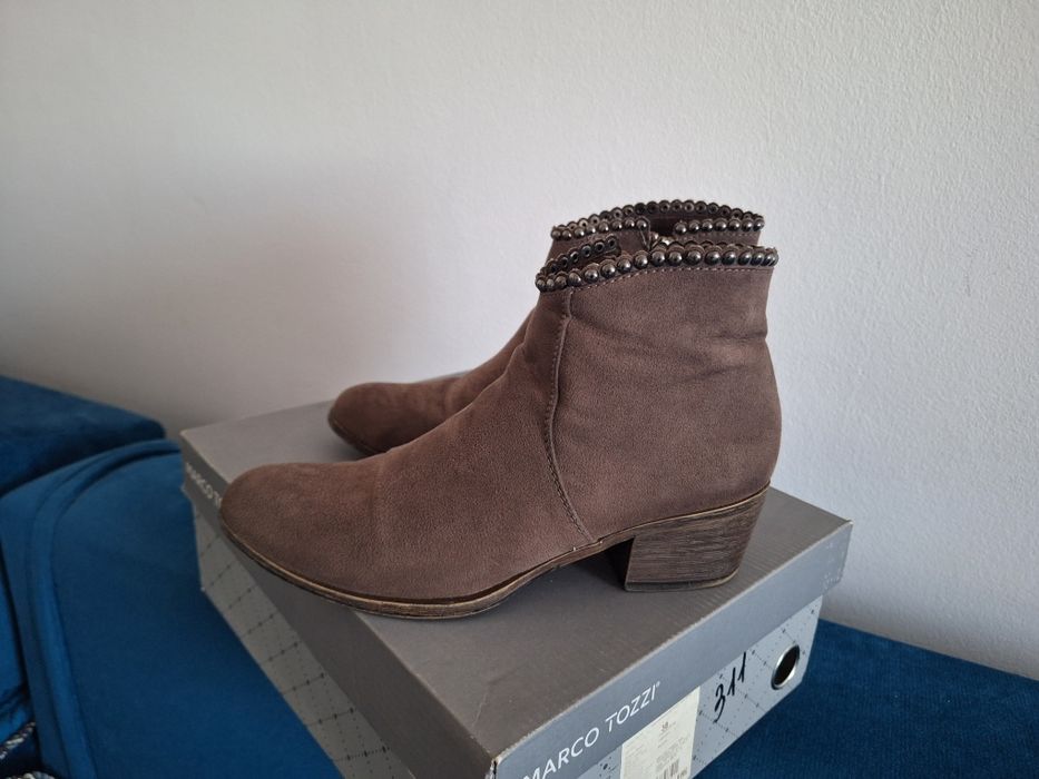 Сапоги весна-осень , замша . 38 р-р