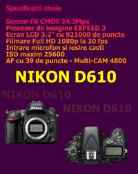 Nikon D610 Aparat Foto DSLR 24.3MP CMOS Body