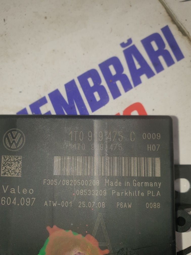 Modul senzori parcare cu 6 senzori vw tiguan an 2009 cod 1T0919475 C