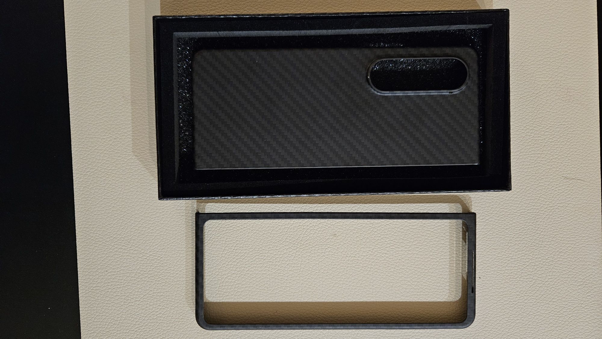 Husa kevlar, carbon slim Samsung Fold 4 carcasa