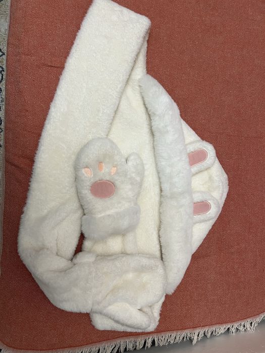 Пушистая шапка для девочек