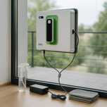 Робот за почистване на прозорци Wi-Fi, 2 дюзи, контейнер 40мл