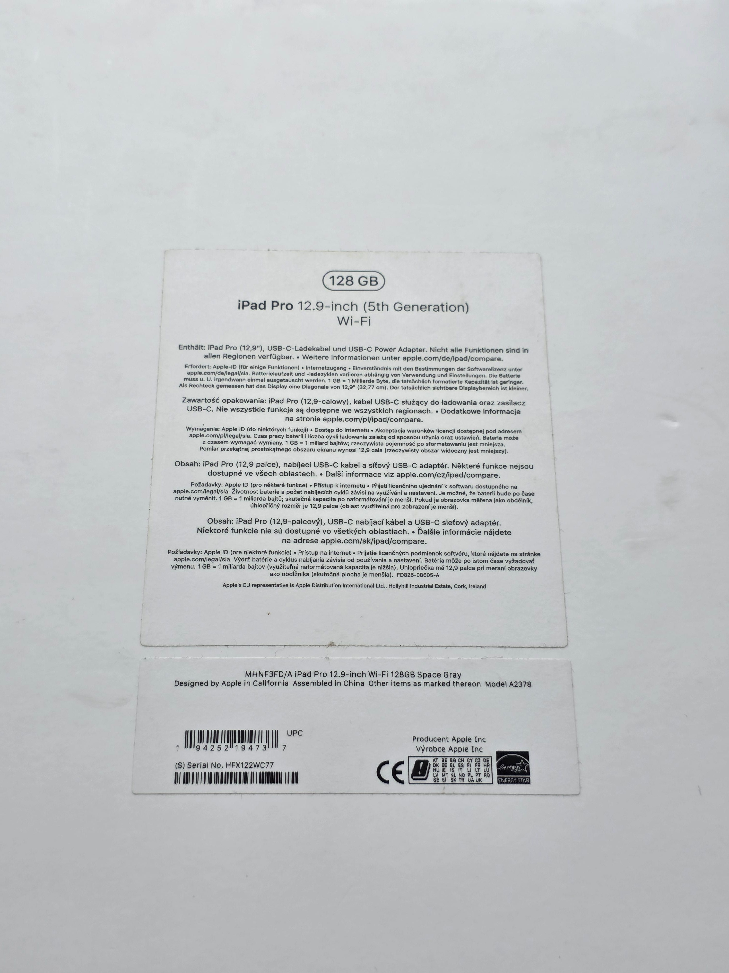 iPad Pro 12.9 5th Gen 128 Gb + Magic Keyboard и Apple Pencil Gen 2