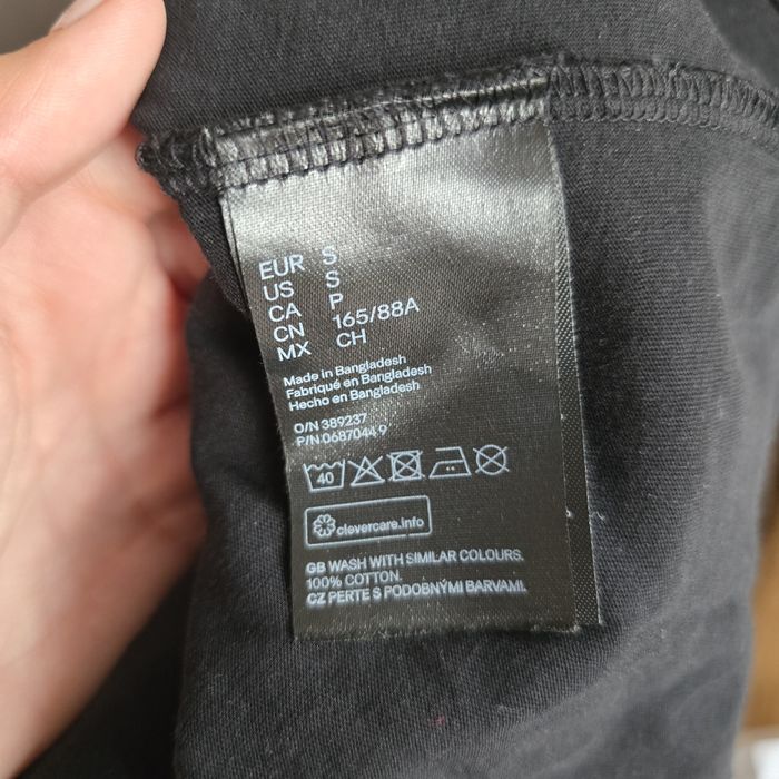 Черна блуза с връзки H&M