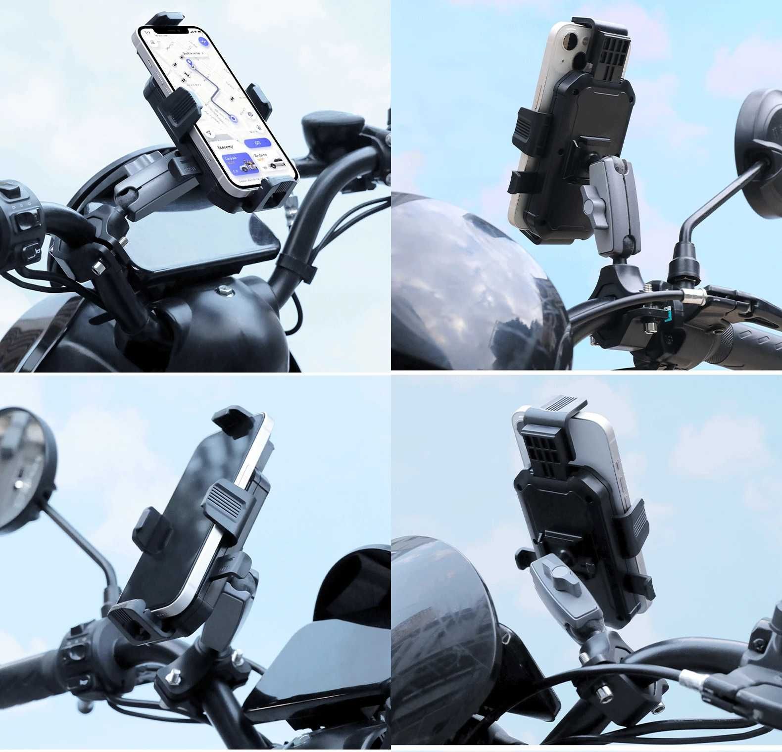 Универсална стойка за телефон, държач 360 градуса - Мото, Вело, Скутер