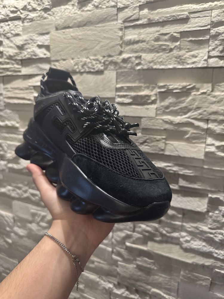 Adidasi Versace Chain Reaction Black
