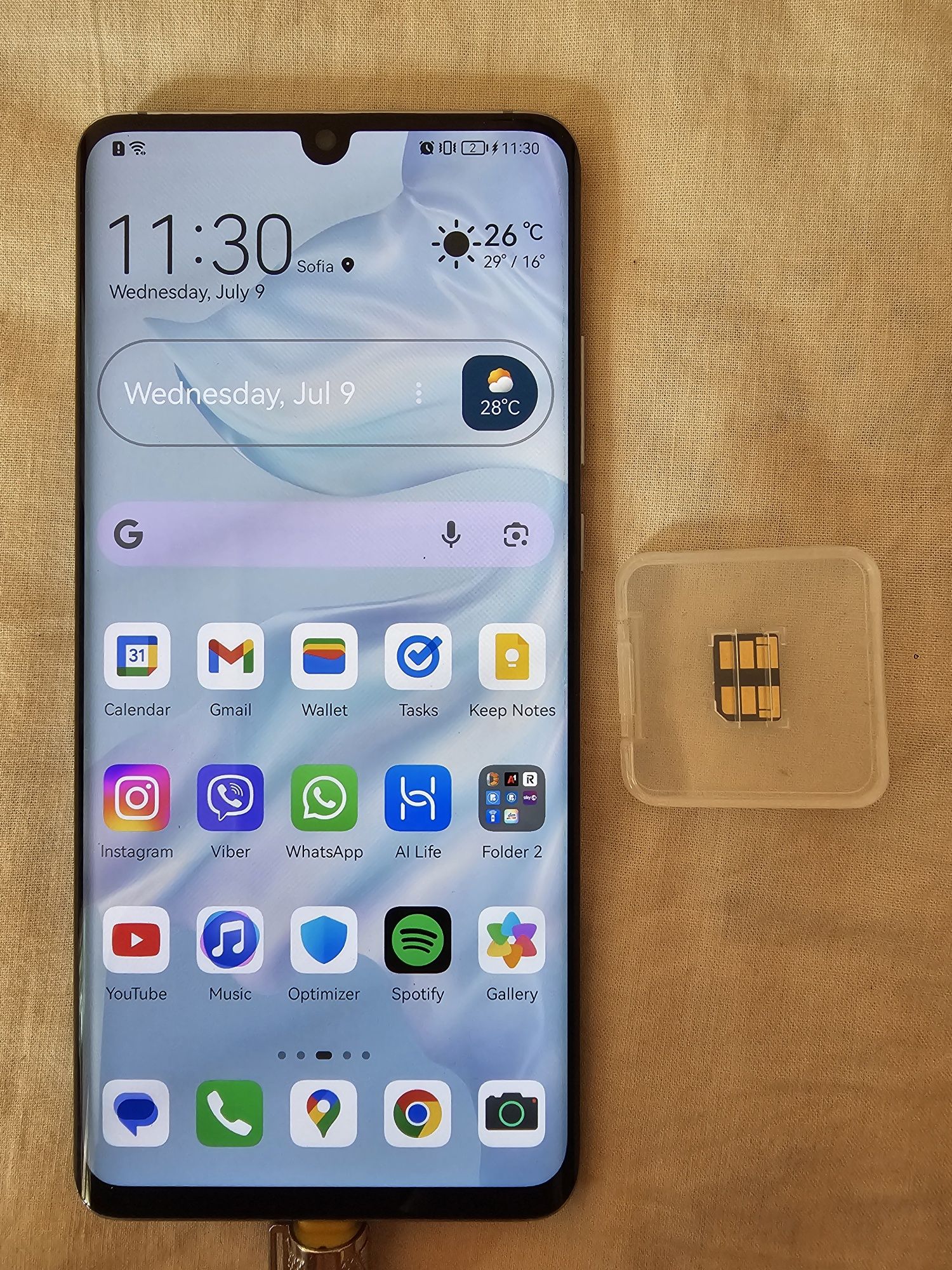 Huawei p30 pro + 128 гигабайта мемори кард