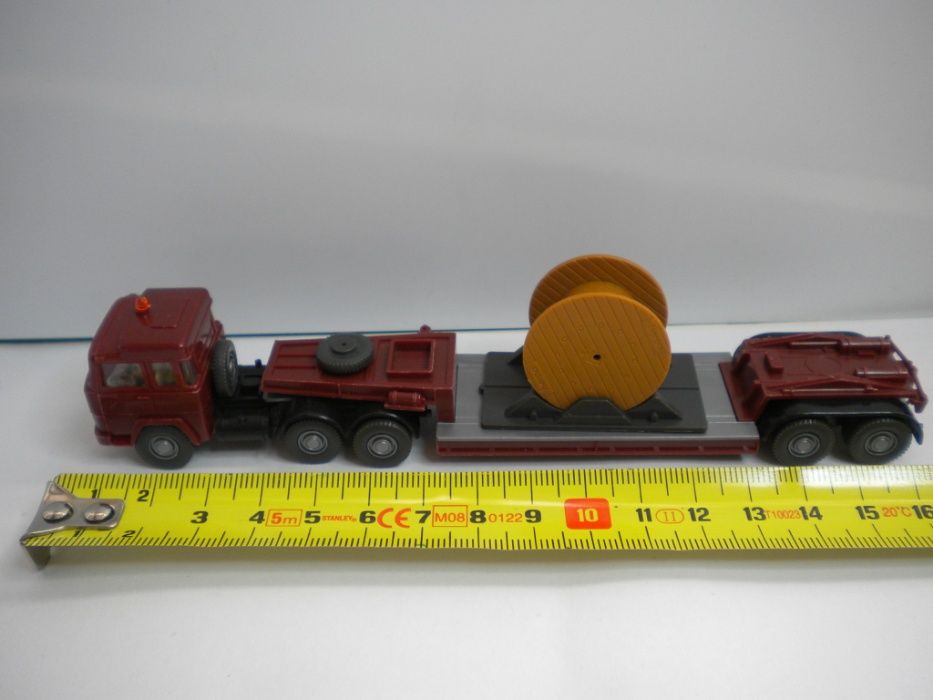 Vand macheta Magirus Deutz+trailer cu tambur, scara 1/87, Scr Wiking