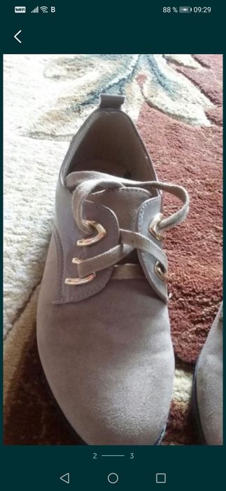 Pantofi piele intoarsa