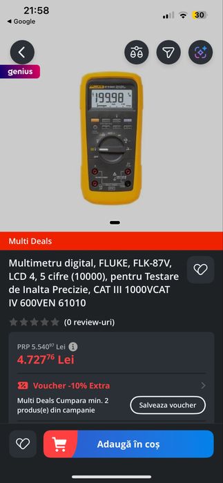Multimetru Fluke 87