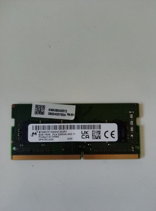 8GB DDR-4 RAM Micron pt laptop