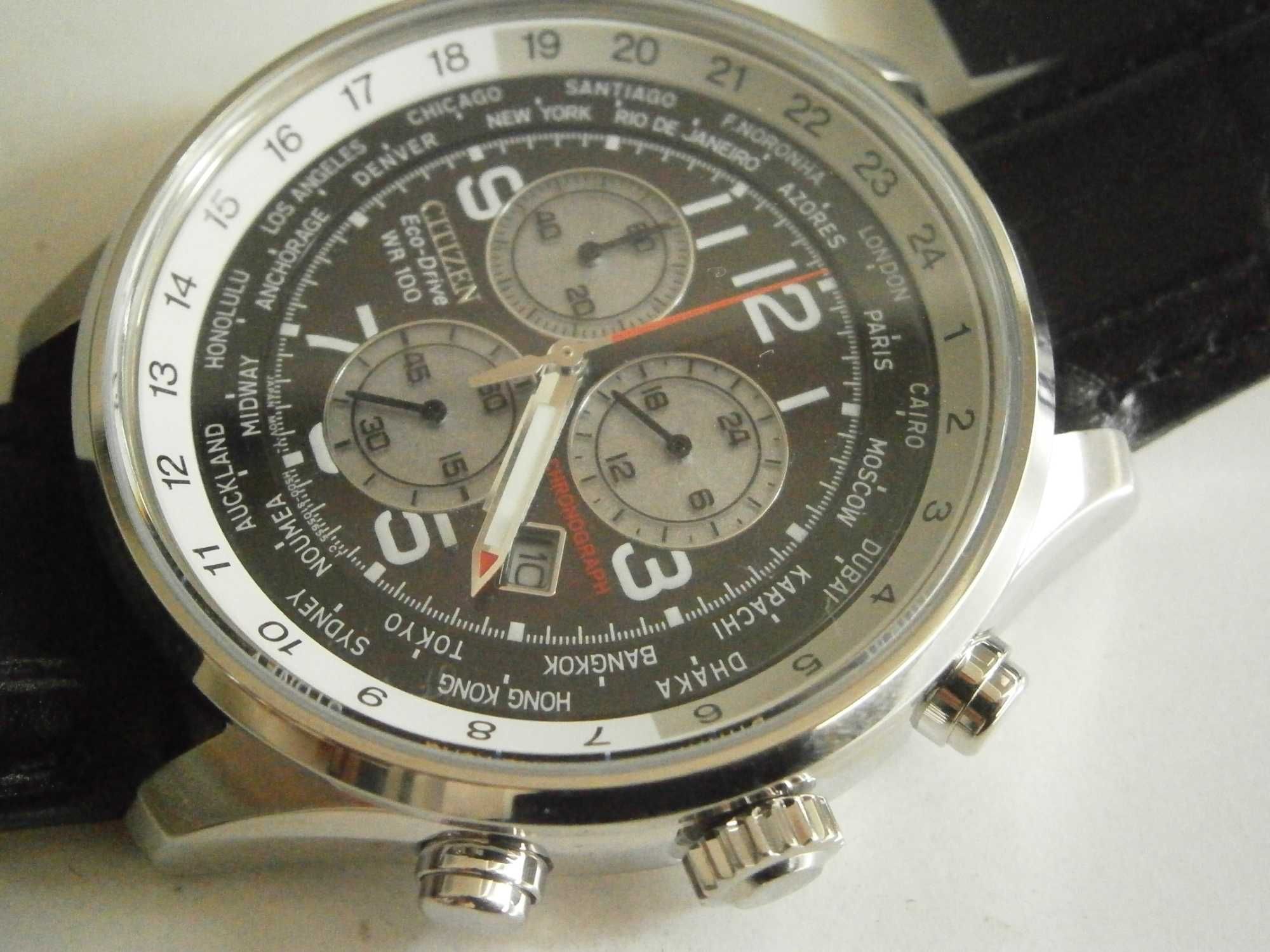 CITIZEN Eco-Drive, Worldtime chronograph, Brand new!