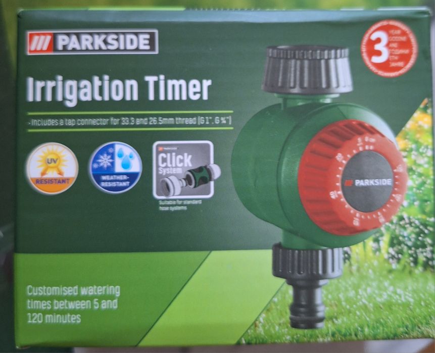 Градински маркуч за напояване на Парксайд 15м. И 30м. макара таймер