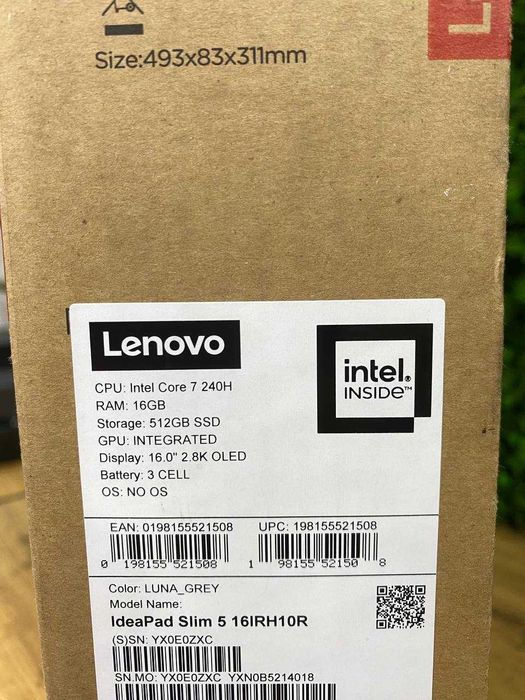 LENOVO IdeaPad Slim5/ Core 7 240H/16gb ddr5/512gb ssd/16,0 2,8K OLED