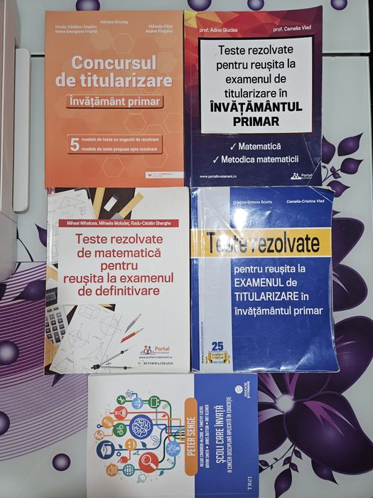 Vand carti ,,Teste rezolvate pentru titularizare,,