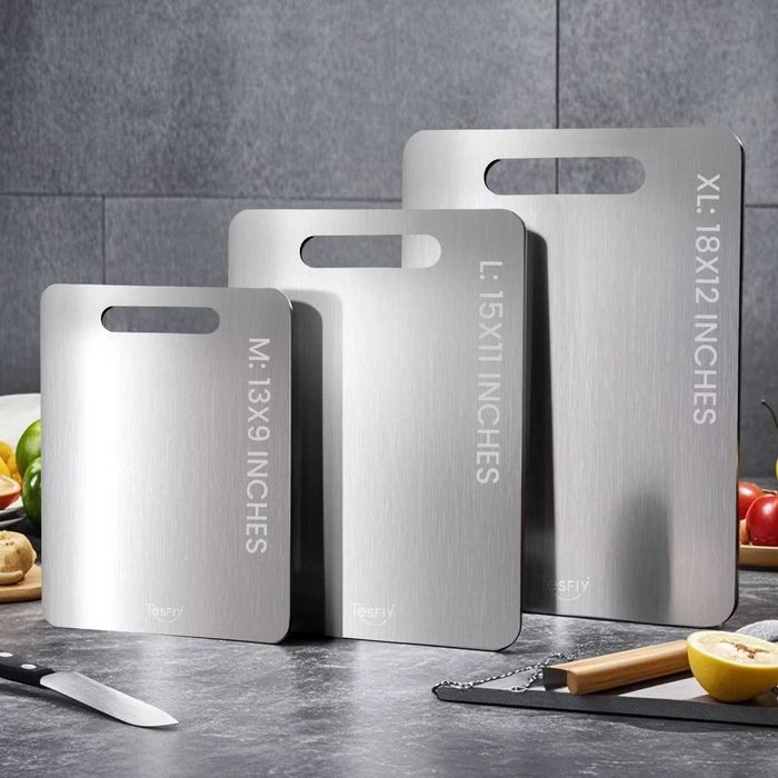 Разделочная доска из нержавейки — 3 размера в одном наборе, d1