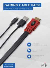 Пакет кабели (HDMI и игра и зареждане) (Xbox One/PS4/Xbox 360/PS3)