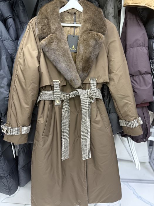 комбинированная куртка на воротничке