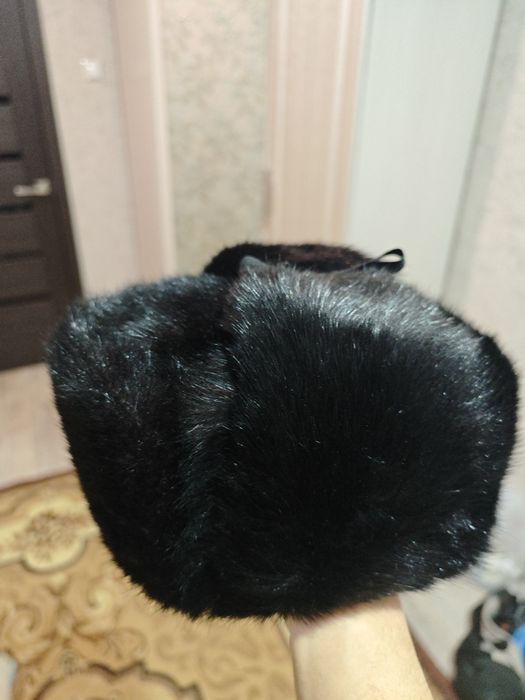 Норковая ушанка 57 размер новая