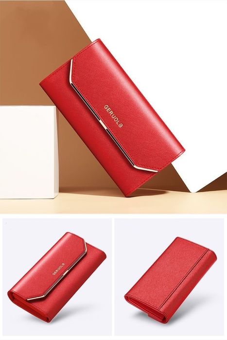 Женский кошелек из натуральной кожи бумажник портмоне с RIP защитой