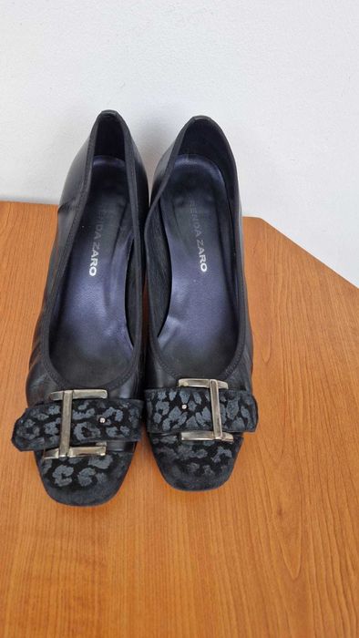 Pantofi piele bleumarin