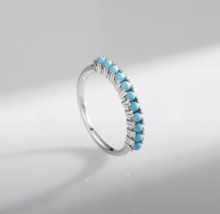 На скидкееее! Skidka! серебряное кольцо с БИРЮЗОЙ!