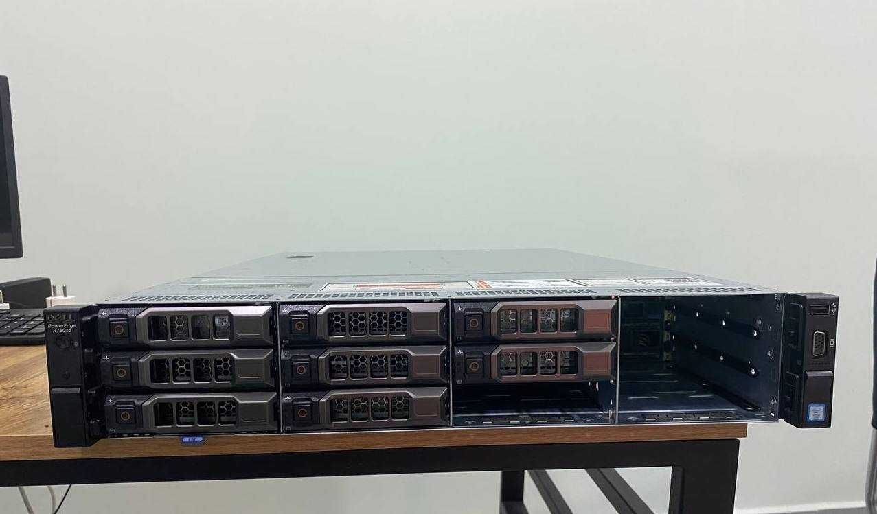 Сервер Dell PowerEdge R730xd 24C/128Gb/12Bay3,5/48TB