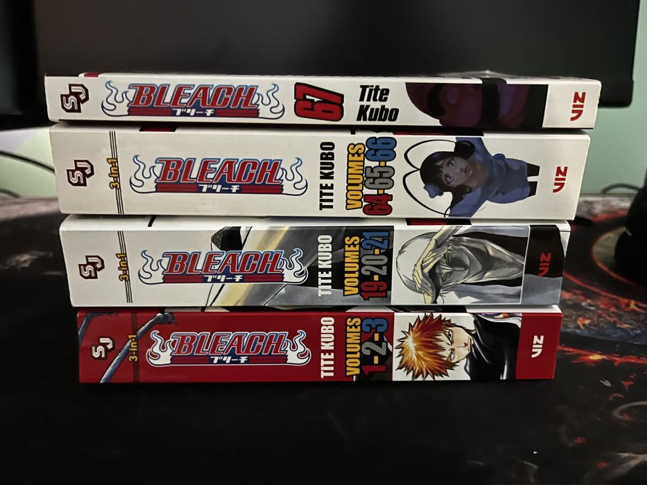 Bleach(manga) Vol.1-3 , Vol.19-21 , Vol.64-66 , Vol.67