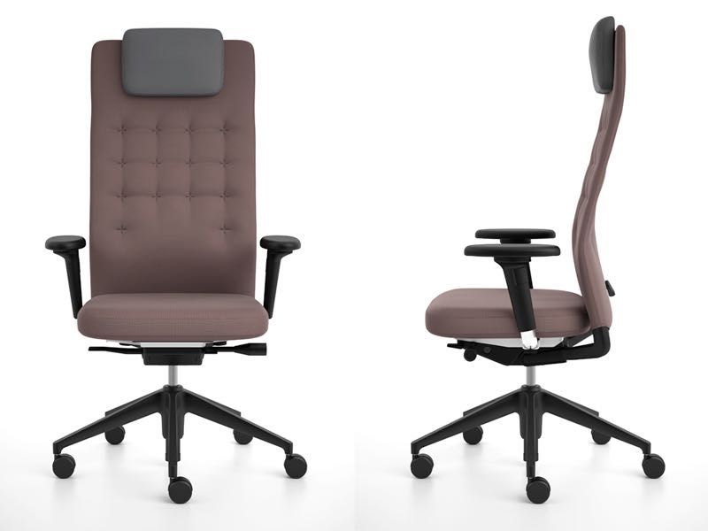 120 броя VITRA ID TRIM Sierra Grey Премиум Офис стол