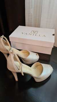 Pantofi VanillaDays alb perlat